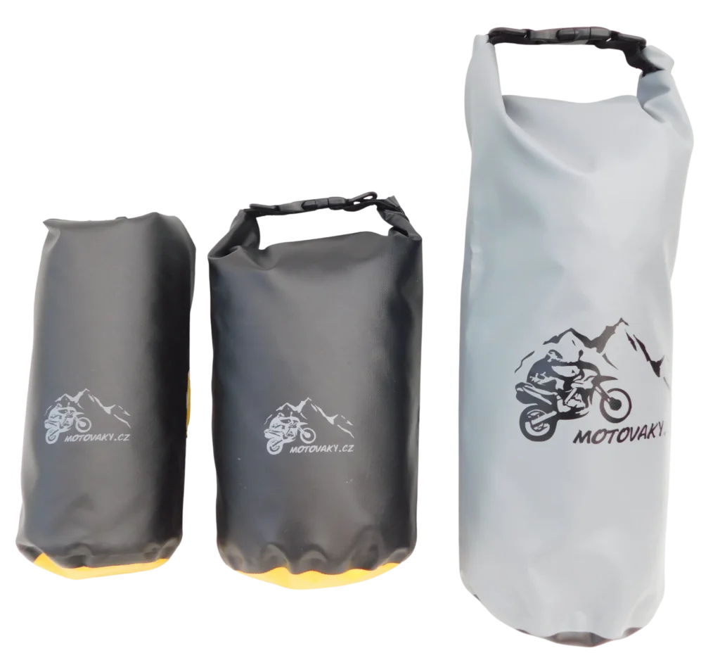 Enduro univerzální vaky 3 l, 5 l a 8 l – porovnání velikostí