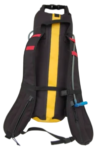 Enduro cestovatelský batoh na motorku – zadní pohled