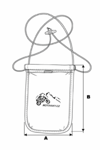 Technický nákres vaku na motolékárničku