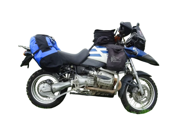 Podkova 100 l Adventure Extrém – sedlový vak na motorku + 3 vnitřní vaky, barva černá