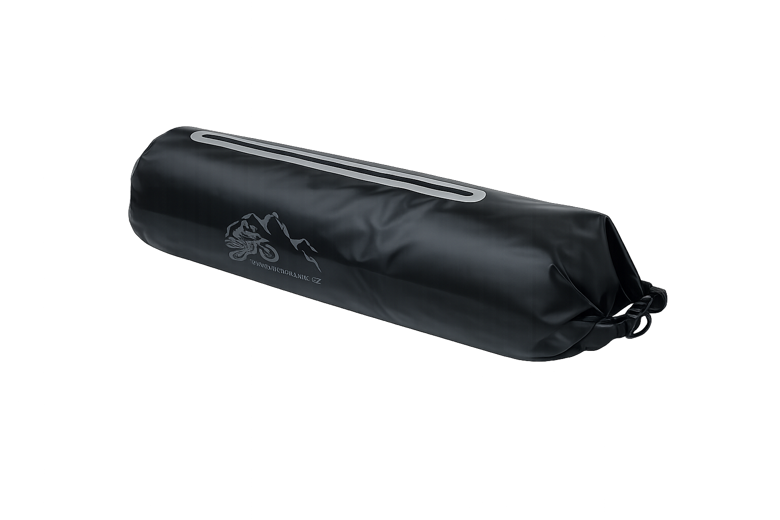 Úzký vak na stan na motorku – boční vstup pískovo-černá
