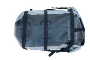 Vak na kufr na motorku – zadní strana s popruhy