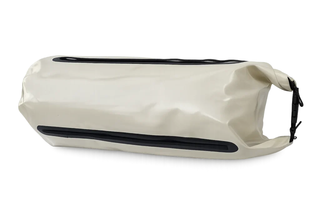 Zadní vak na motorku s bočním vstupem – horní pohled (Polymar)